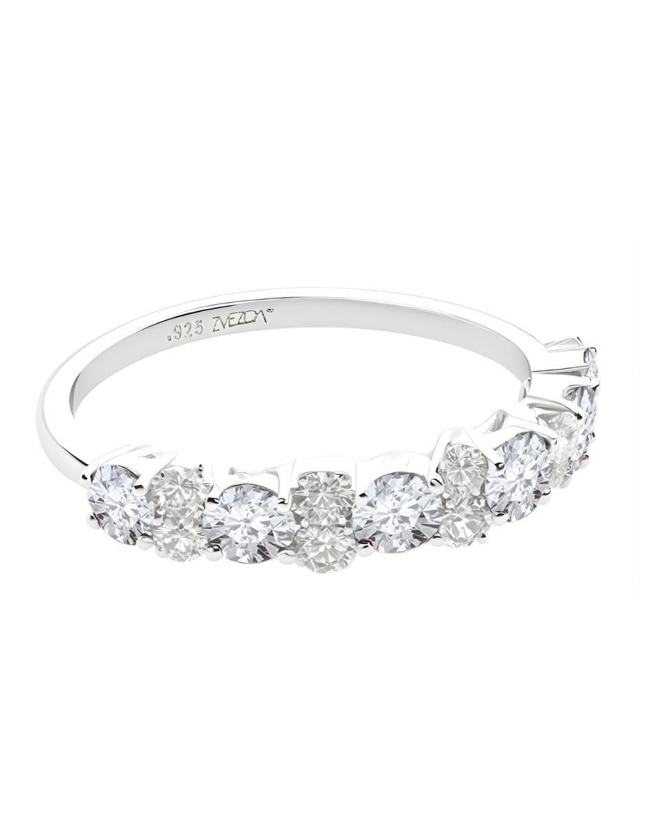 Anillo Élan P 925 de plata circonita brillante 4