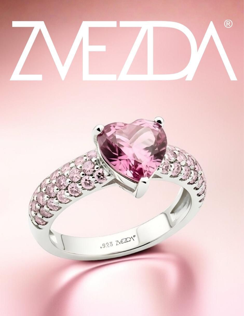 Anillo de corazón Élan P 925 de plata circonita brillante 2