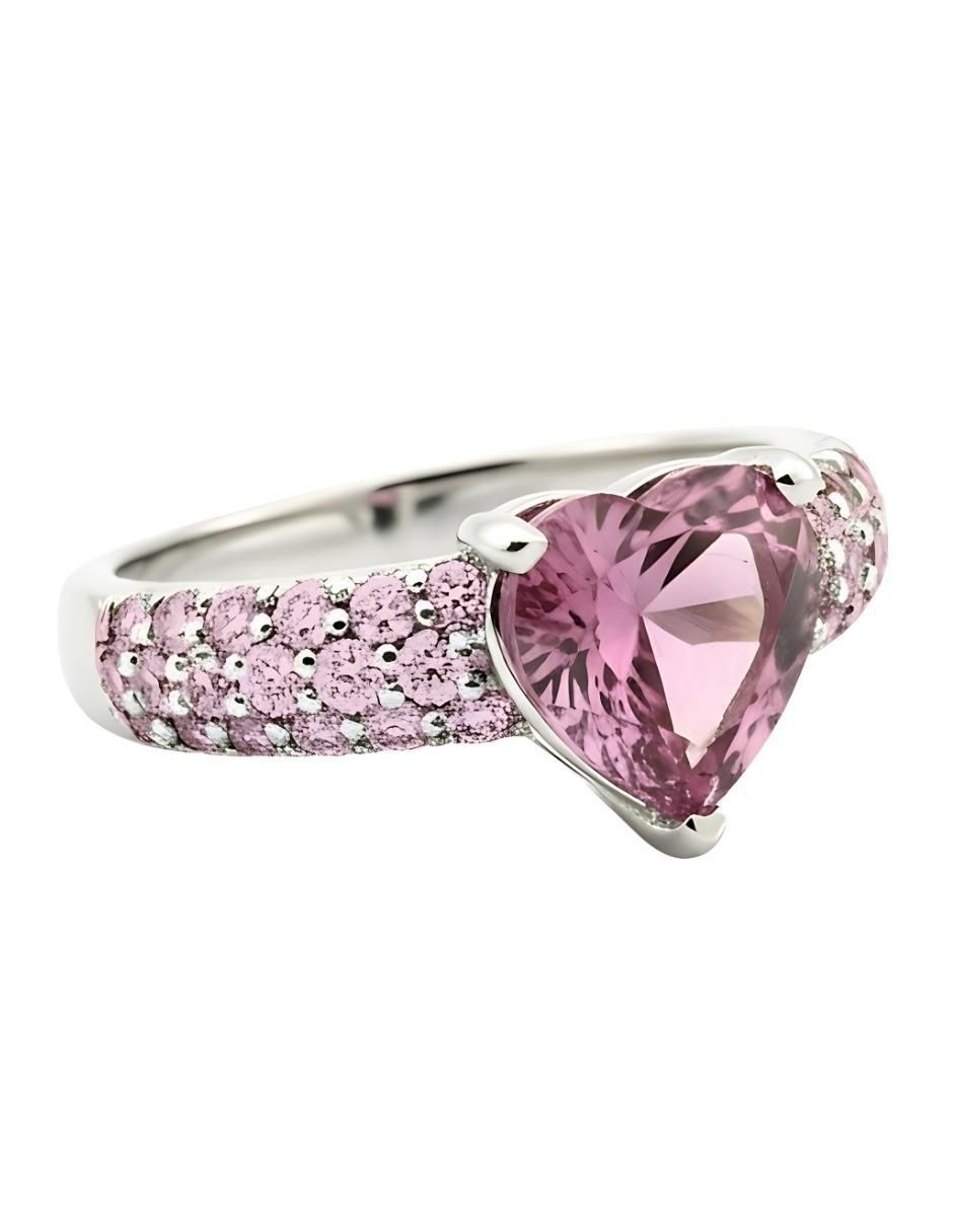 Anillo de corazón Élan P 925 de plata circonita brillante 3