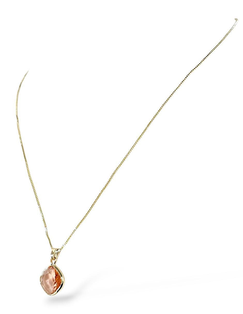 Aretes y collar de rombo 18 K Zirconia 3