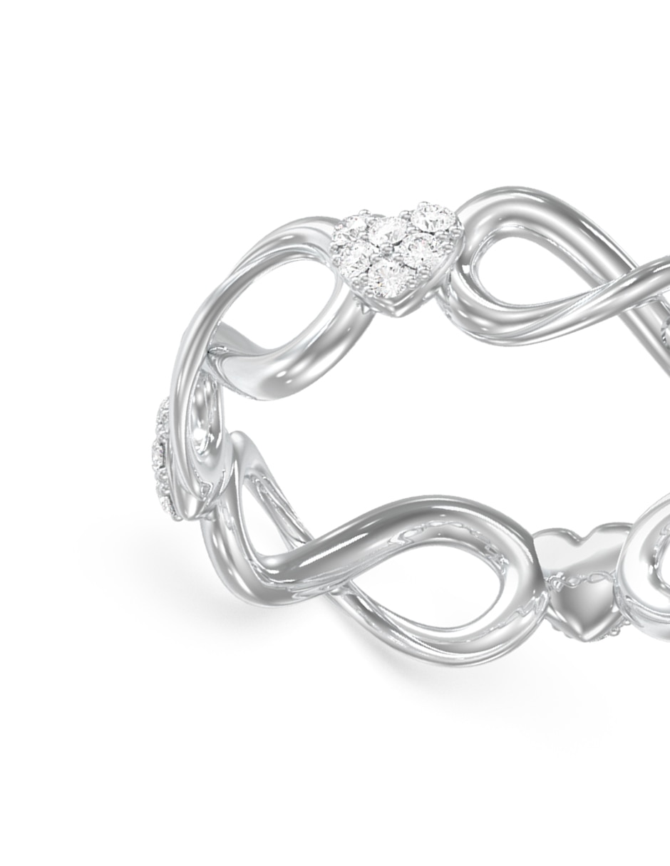 Anillo de infinito Love Bites circonita pavé 2