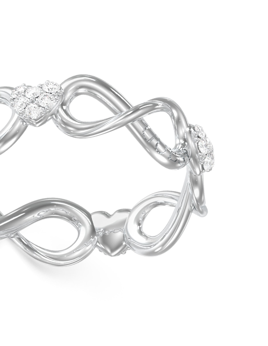 Anillo de infinito Love Bites circonita pavé 3