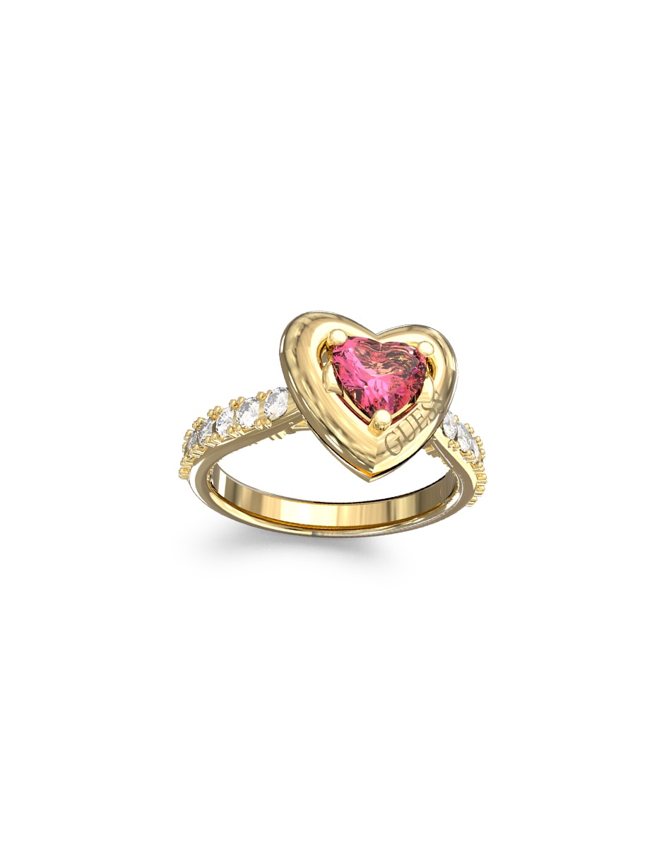 Anillo de corazón Beloved circonita pavé