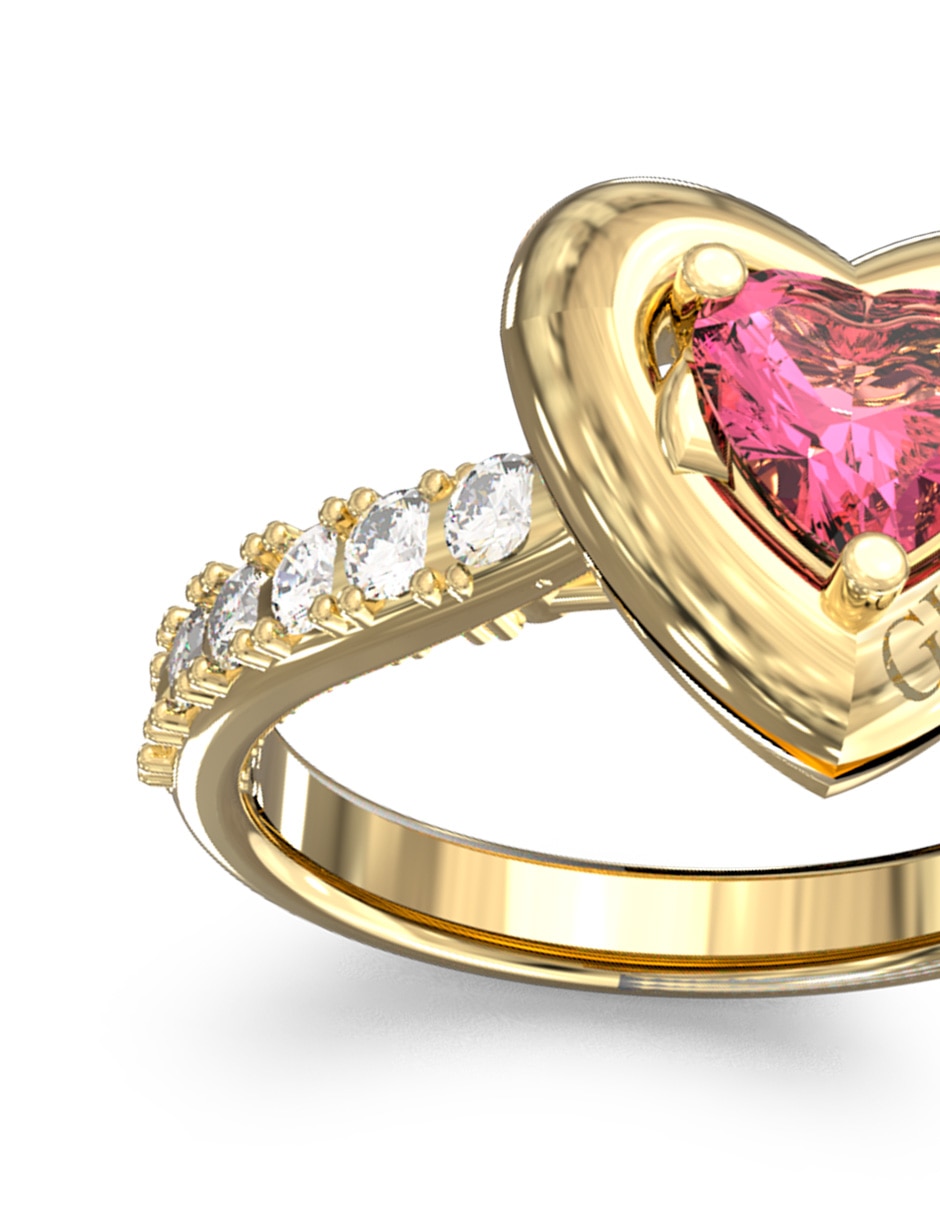 Anillo de corazón Beloved circonita pavé 2