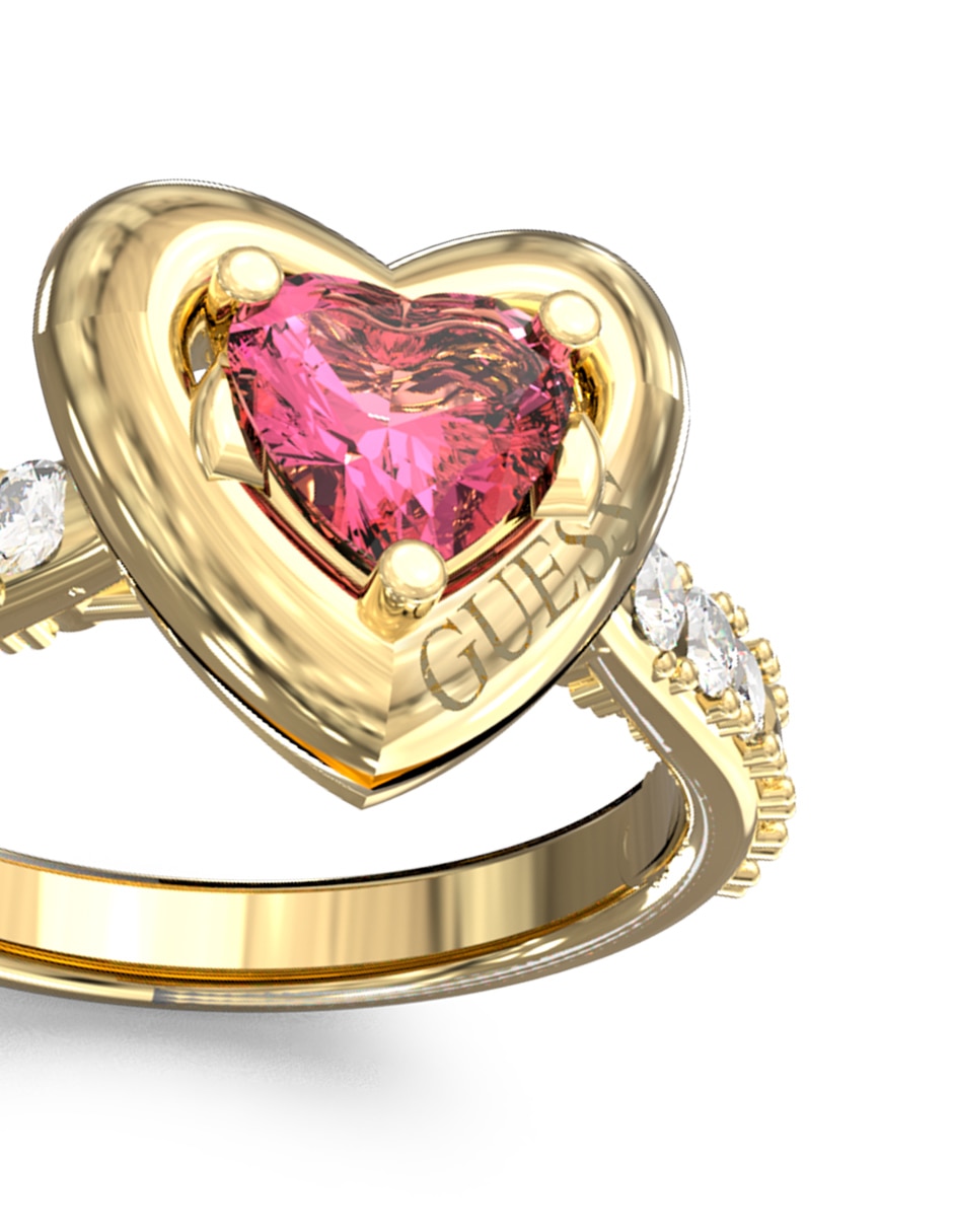 Anillo de corazón Beloved circonita pavé 3