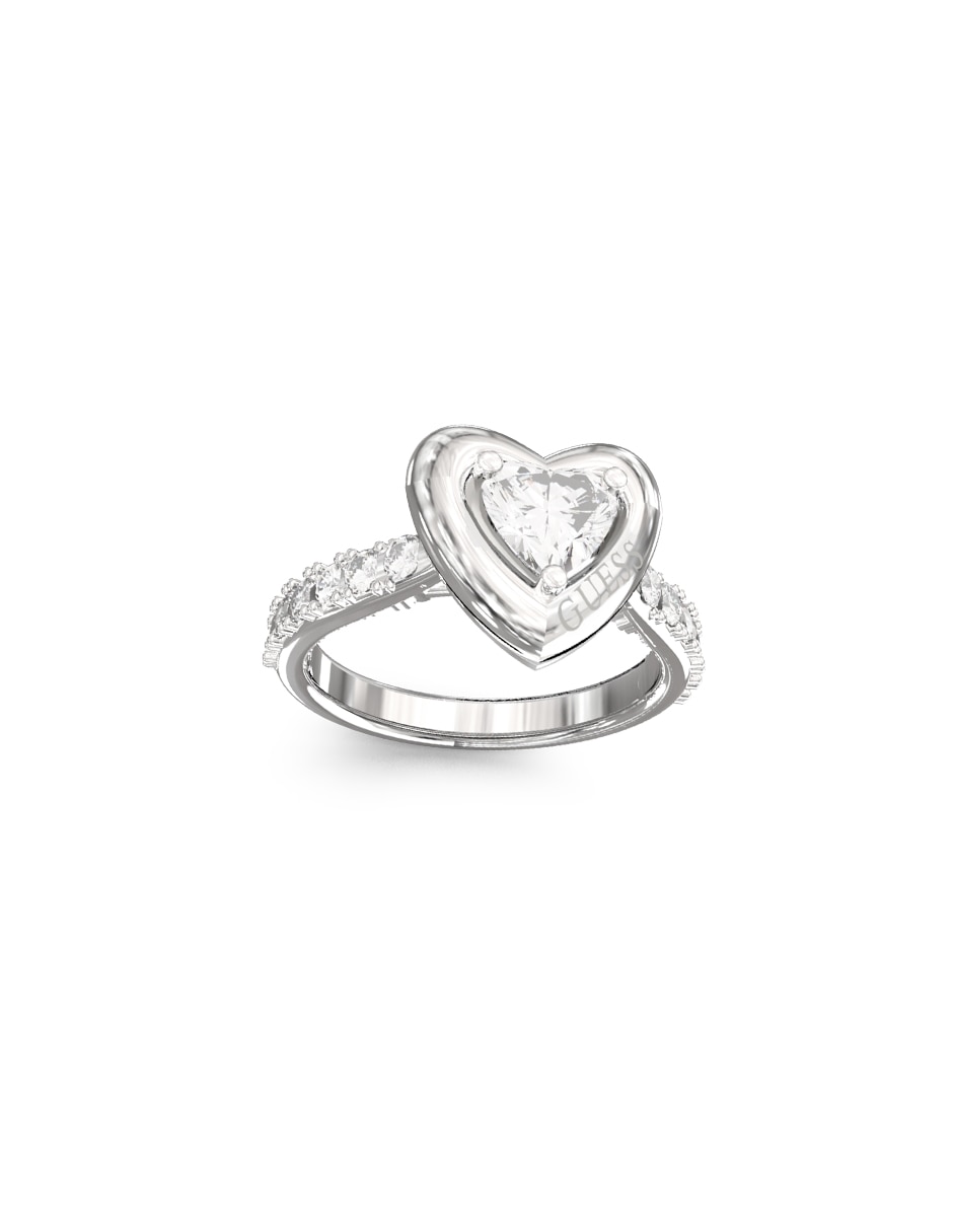 Anillo de corazón Beloved circonita pavé