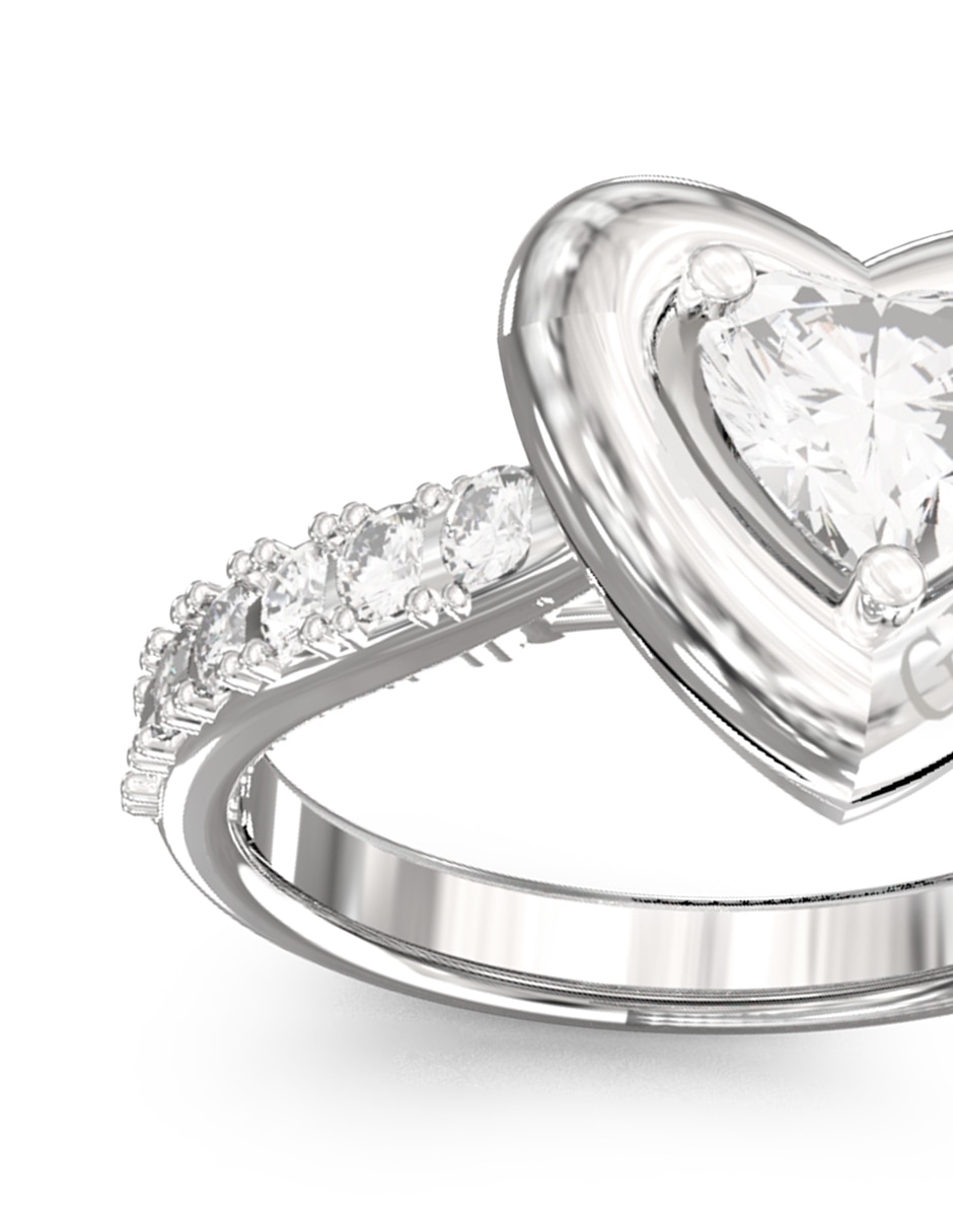 Anillo de corazón Beloved circonita pavé 2