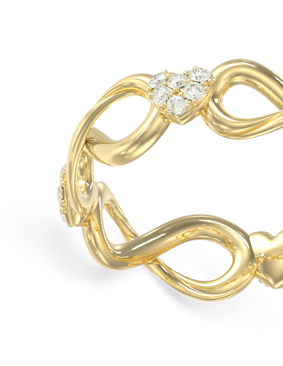 Anillo de infinito Love Bites circonita pavé 2