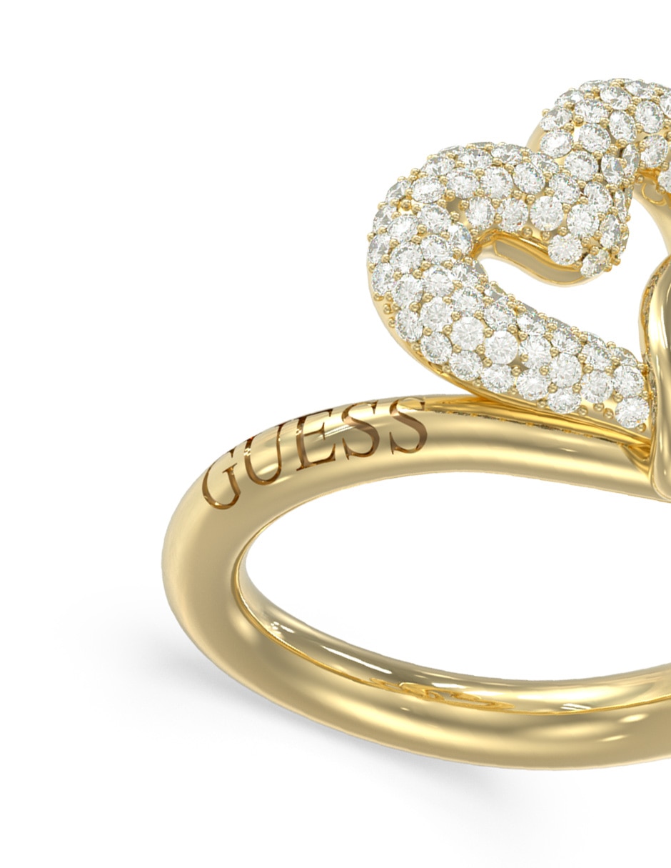 Anillo de corazón Love Bites circonita pavé 2