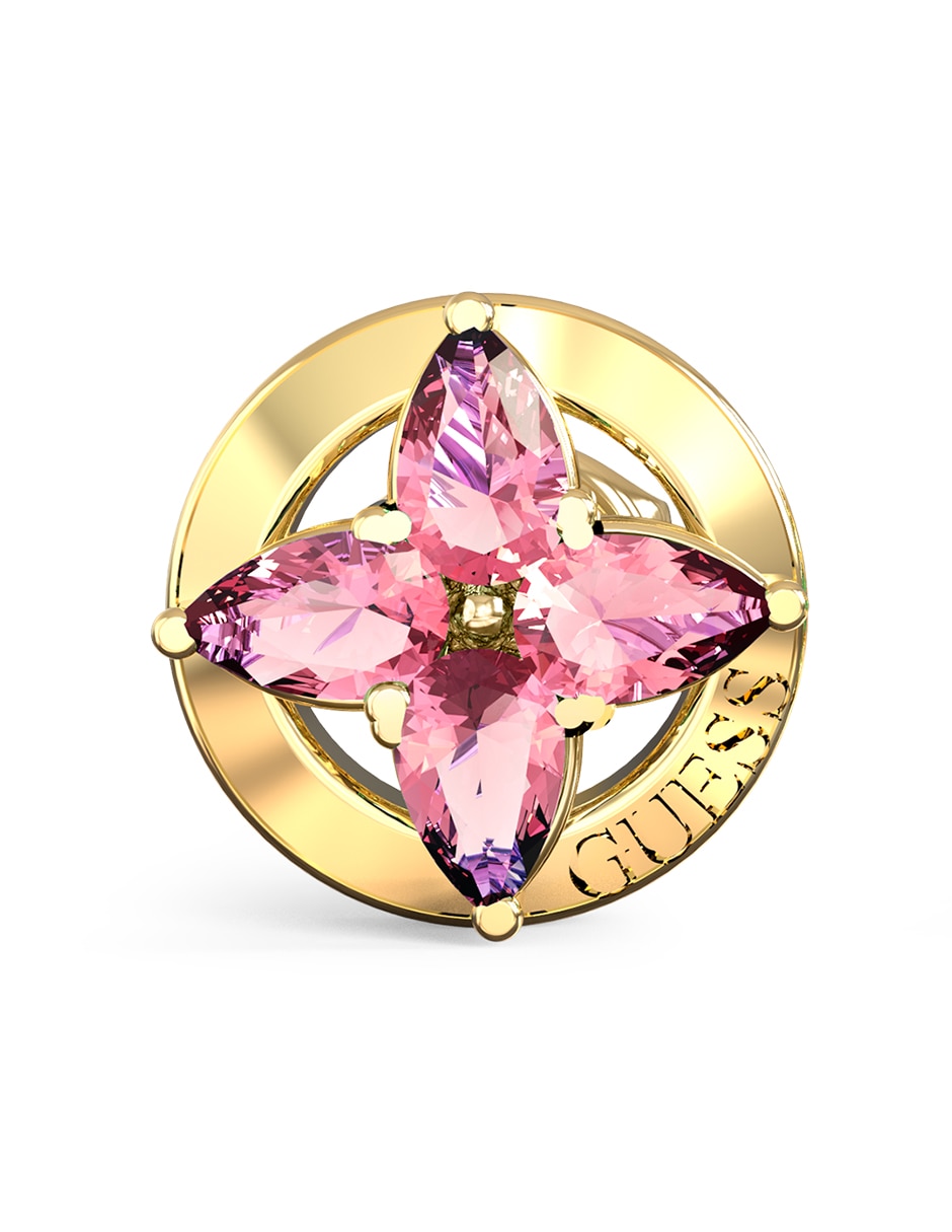Aretes cortos de estrella Secret garden con acabado pavé circonita 2