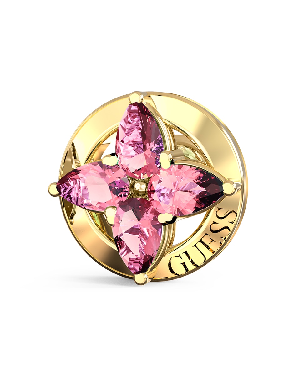 Aretes cortos de estrella Secret garden con acabado pavé circonita 3
