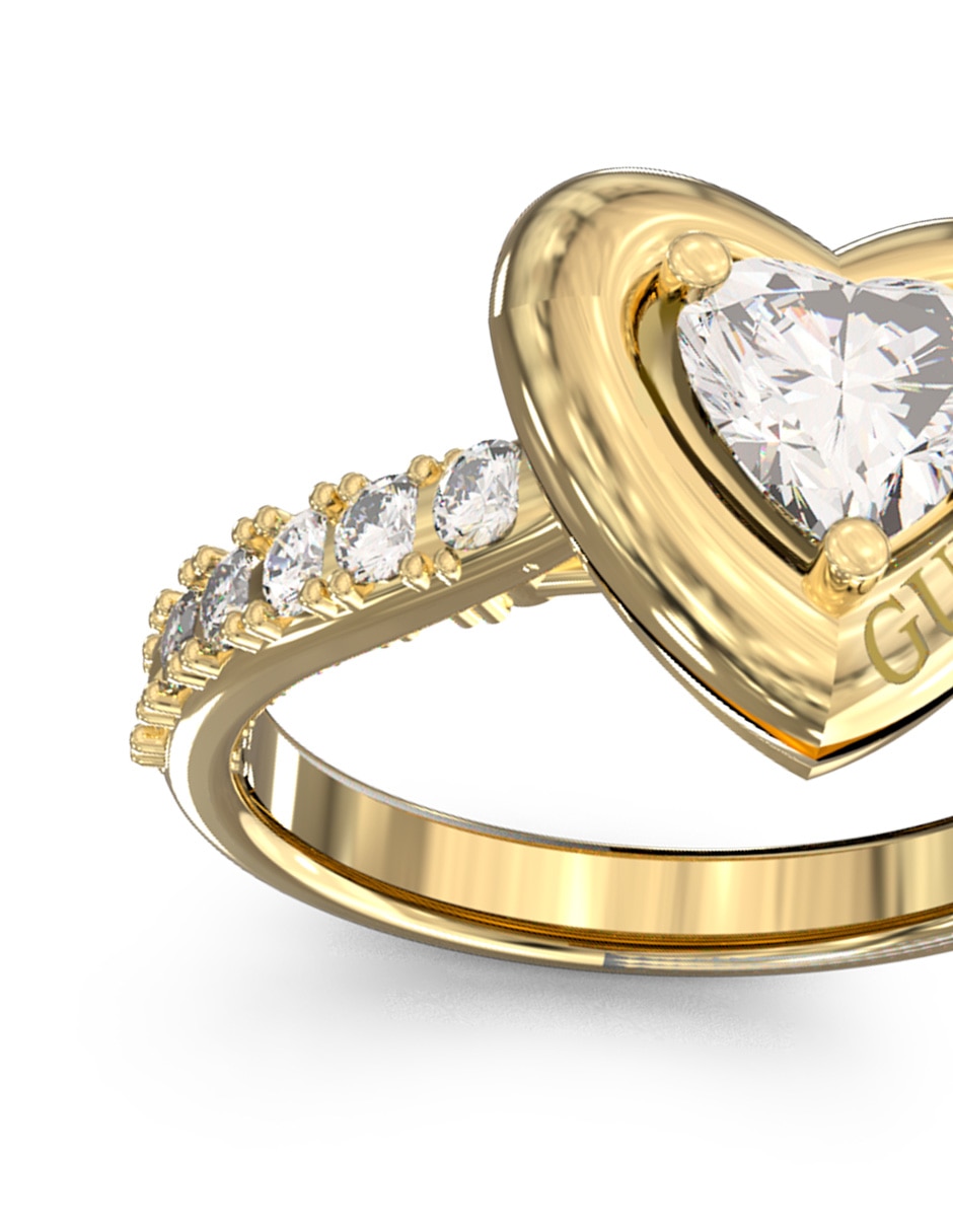 Anillo de corazón Beloved circonita pavé 2