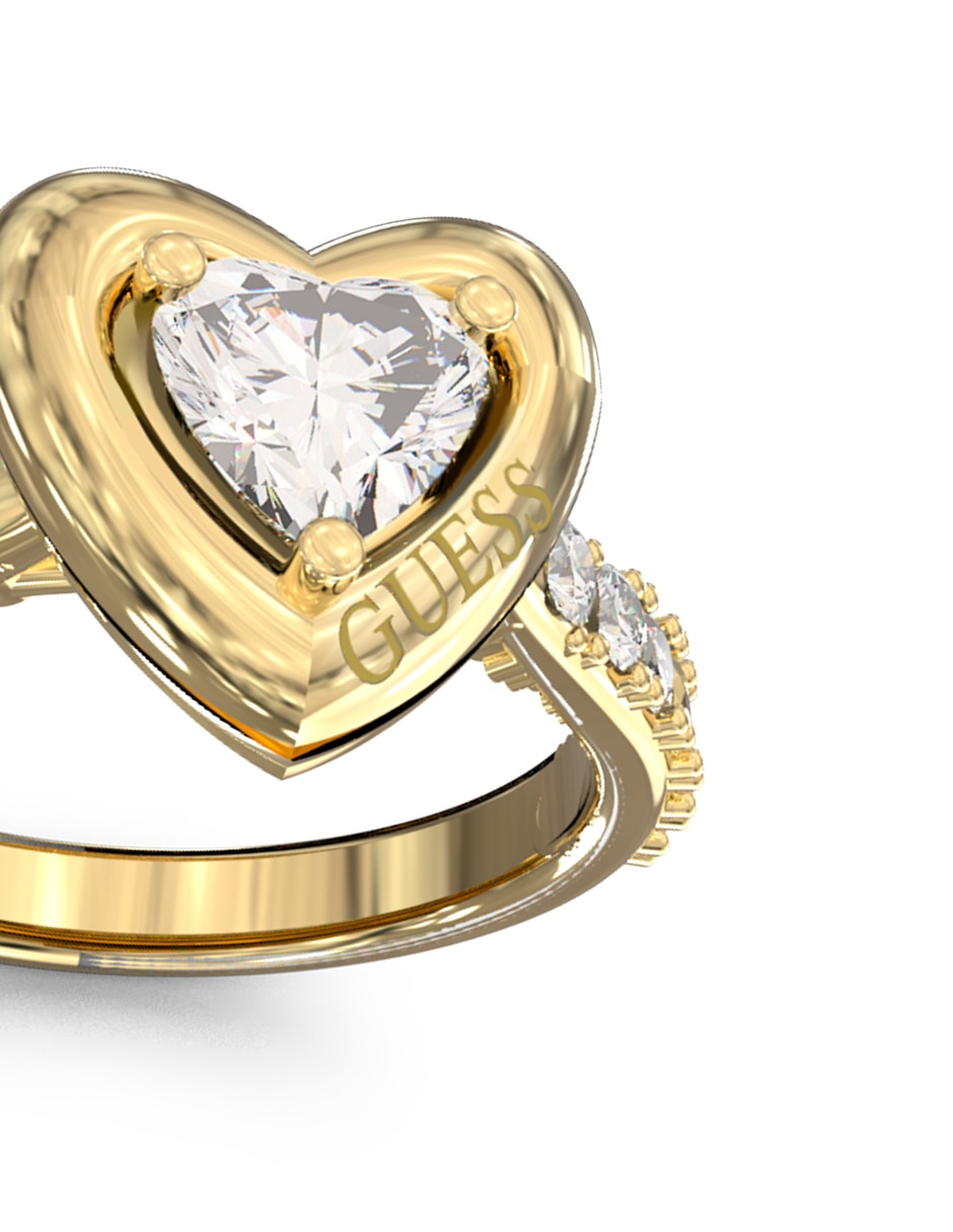 Anillo de corazón Beloved circonita pavé 3