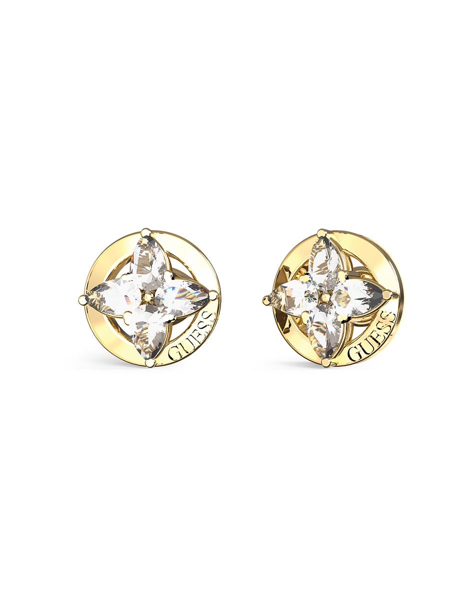 Aretes cortos de estrella Secret garden con acabado pavé circonita Aretes cortos de estrella Secret garden con acabado pavé circonita