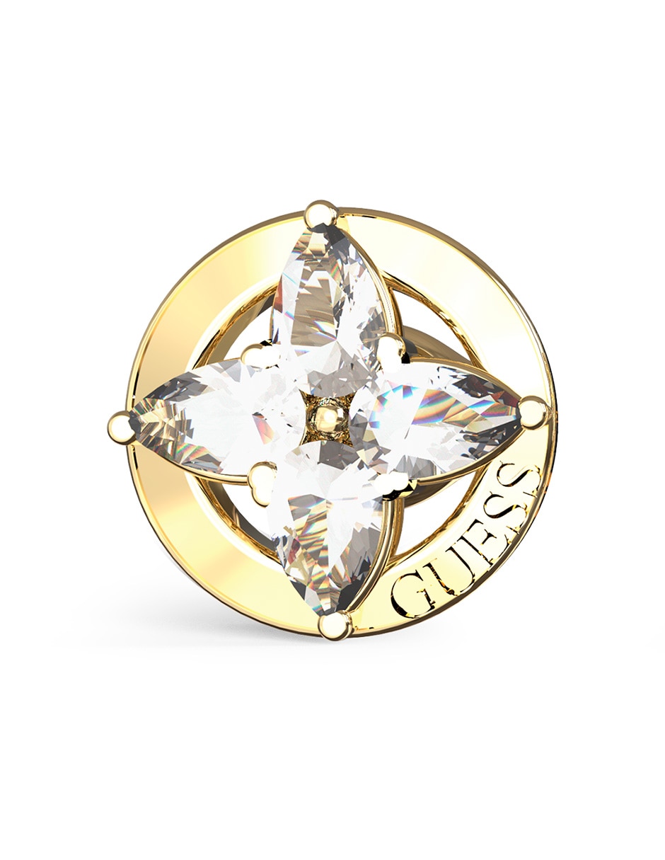 Aretes cortos de estrella Secret garden con acabado pavé circonita 2