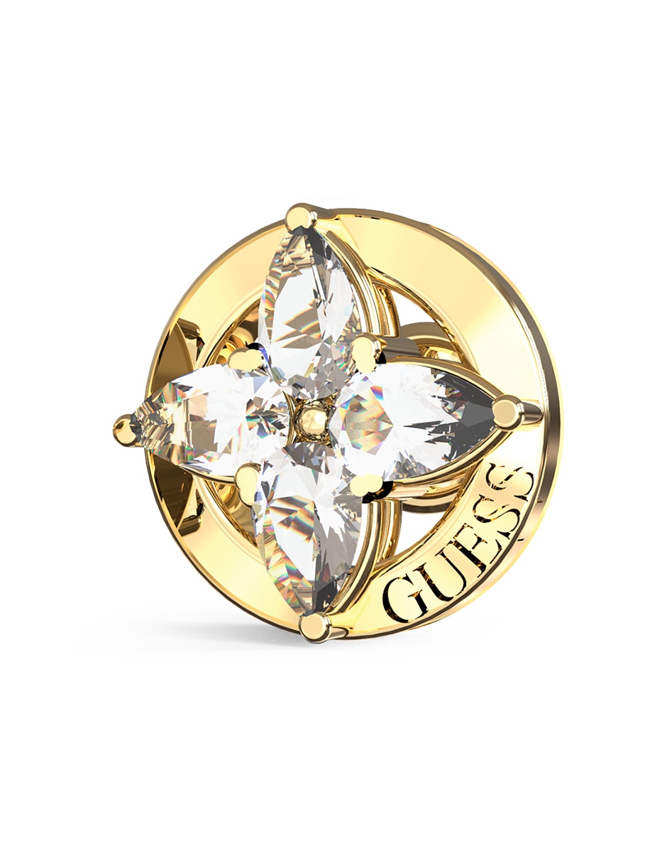 Aretes cortos de estrella Secret garden con acabado pavé circonita 3