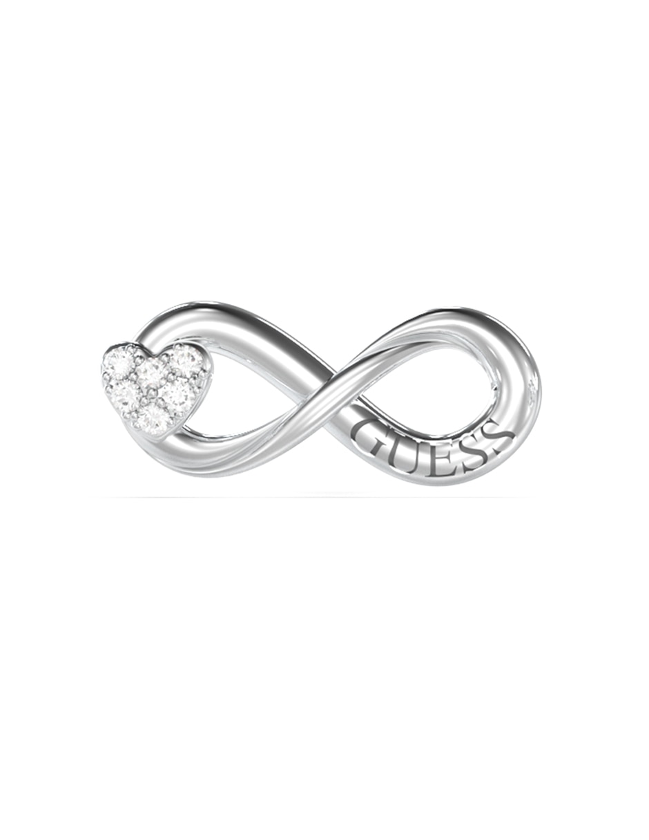 Aretes cortos de infinito Love bites con acabado pavé circonita 2