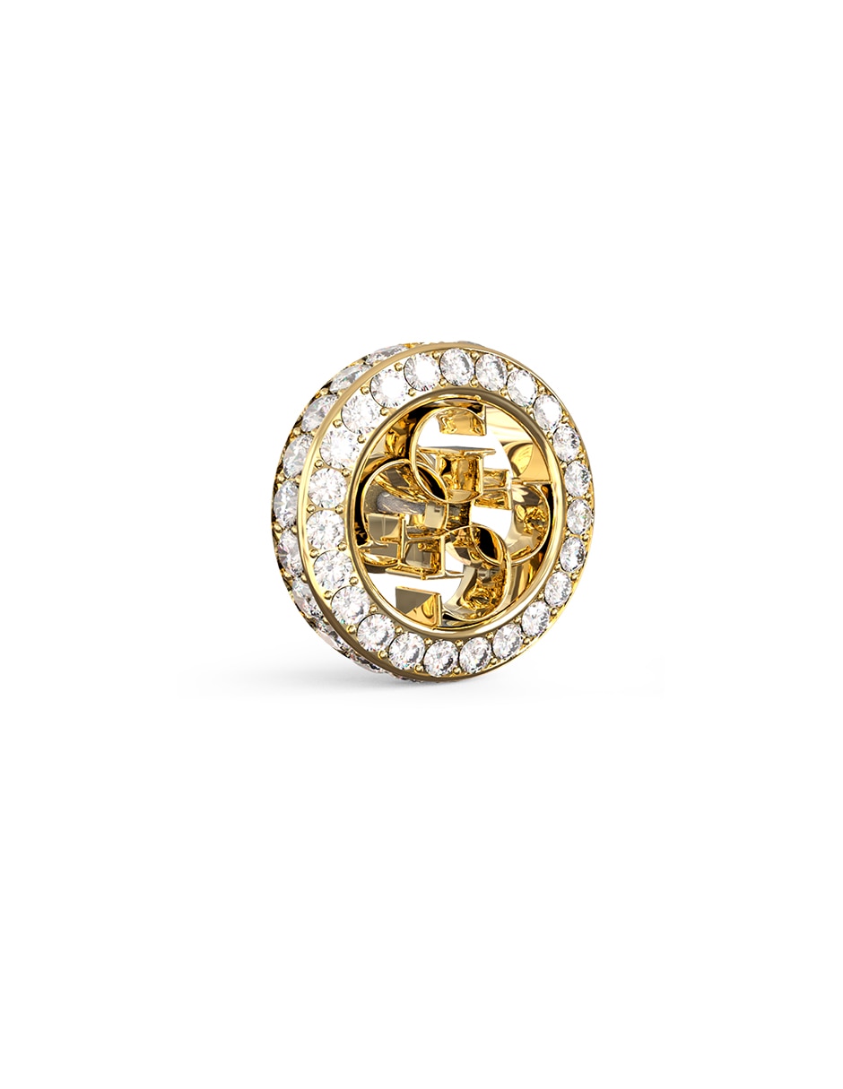 Aretes cortos de estrella Secret garden con acabado pavé circonita 2