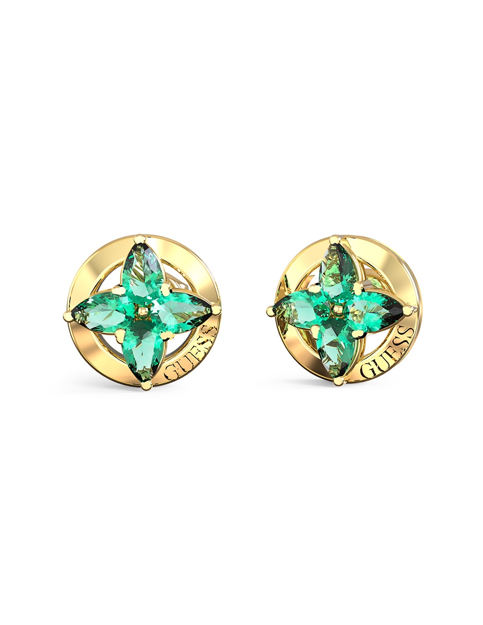 Aretes cortos de estrella Secret garden con acabado pavé circonita Aretes cortos de estrella Secret garden con acabado pavé circonita