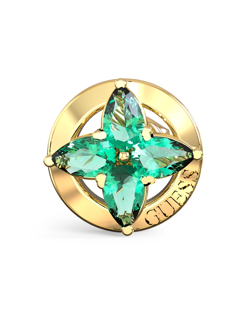 Aretes cortos de estrella Secret garden con acabado pavé circonita 2