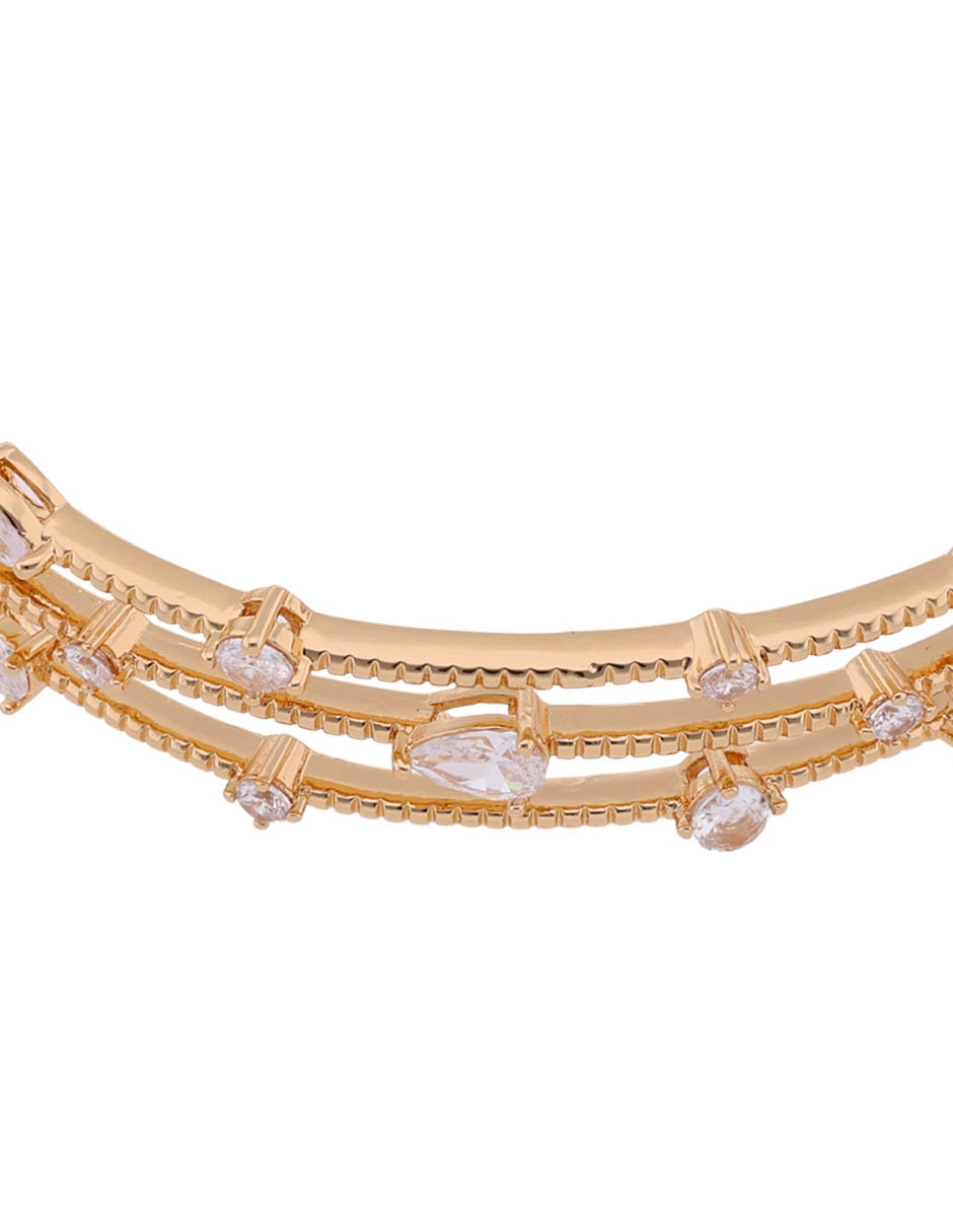 Pulsera con acabado pavé 2