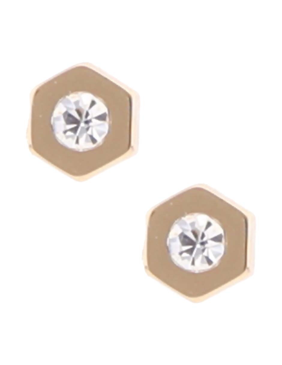 Set aretes y collar de hexagonal 4