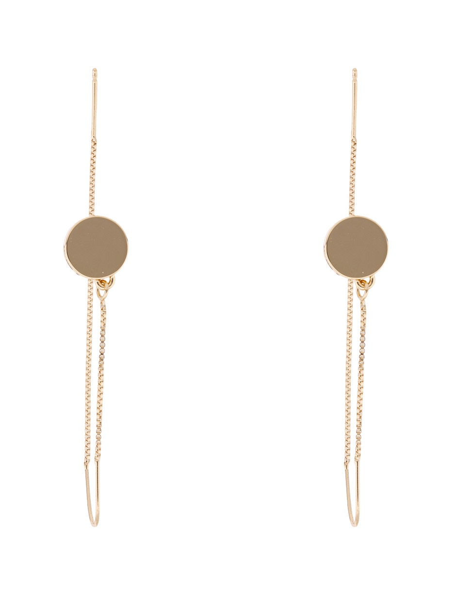 Aretes largos con acabado pulido Aretes largos con acabado pulido