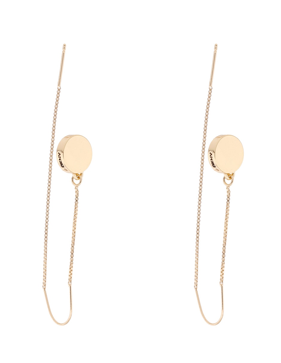 Aretes largos con acabado pulido 2