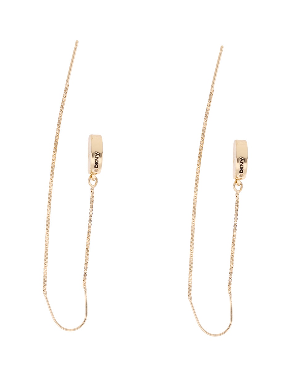 Aretes largos con acabado pulido 3