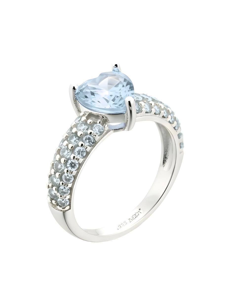 Anillo de corazón Élan P 925 de plata circonita brillante 5