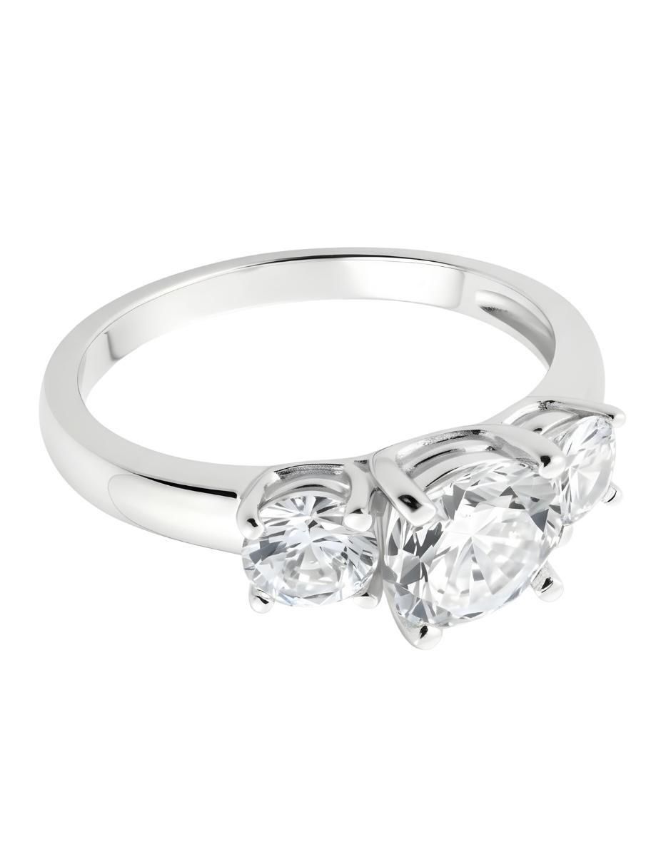 Anillo élan P 925 de plata circonita brillante 5