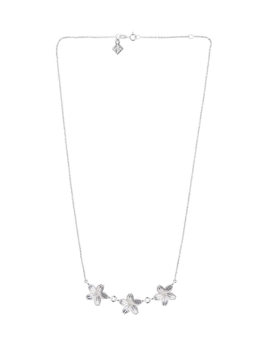 Collar de flor Flor de Cerezo de plata P 925 2