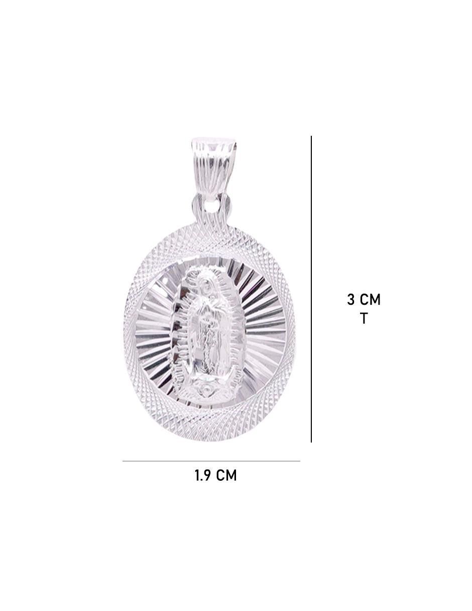 Dije de virgen de guadalupe de plata P 925 5