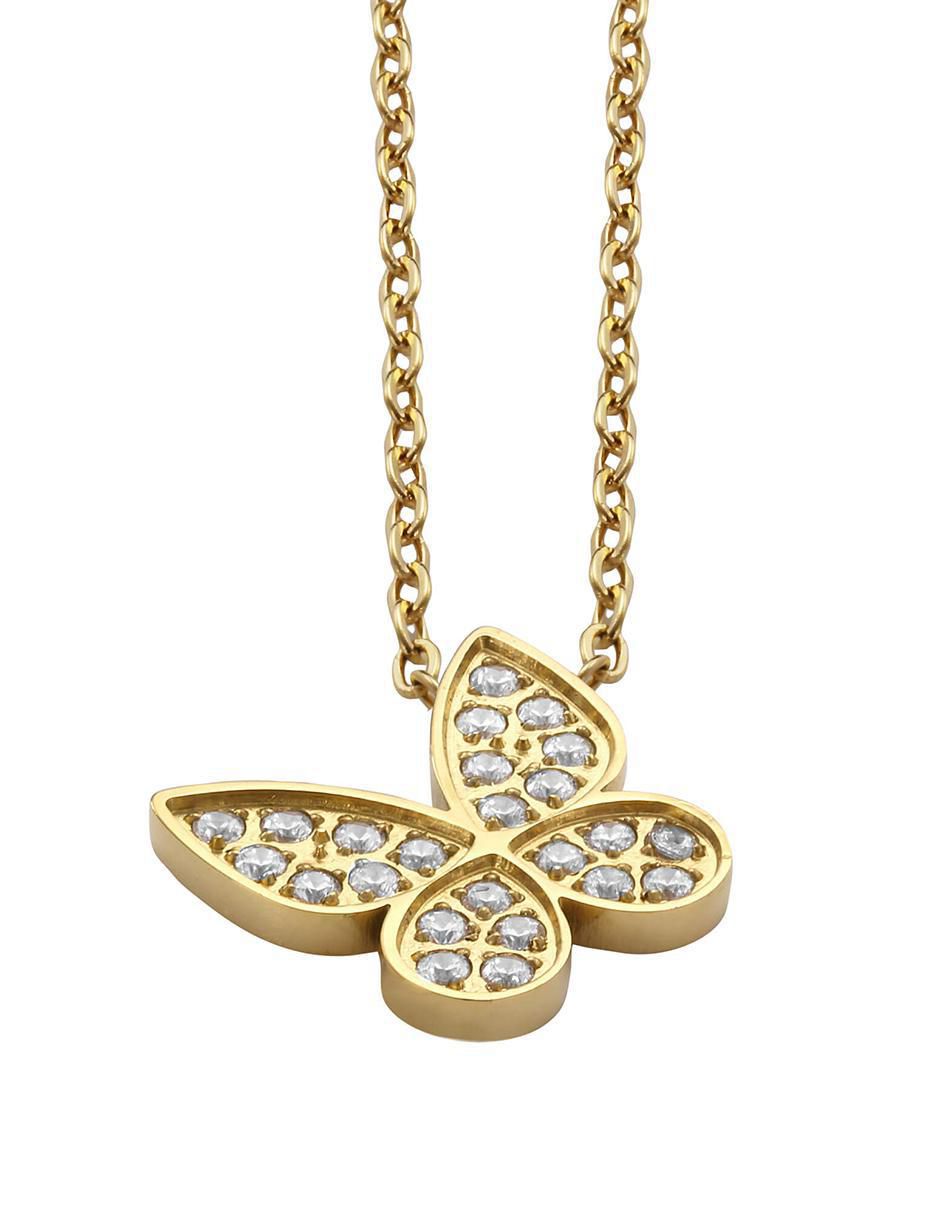 Set de collar y aretes Ladies Gold de zirconia 2