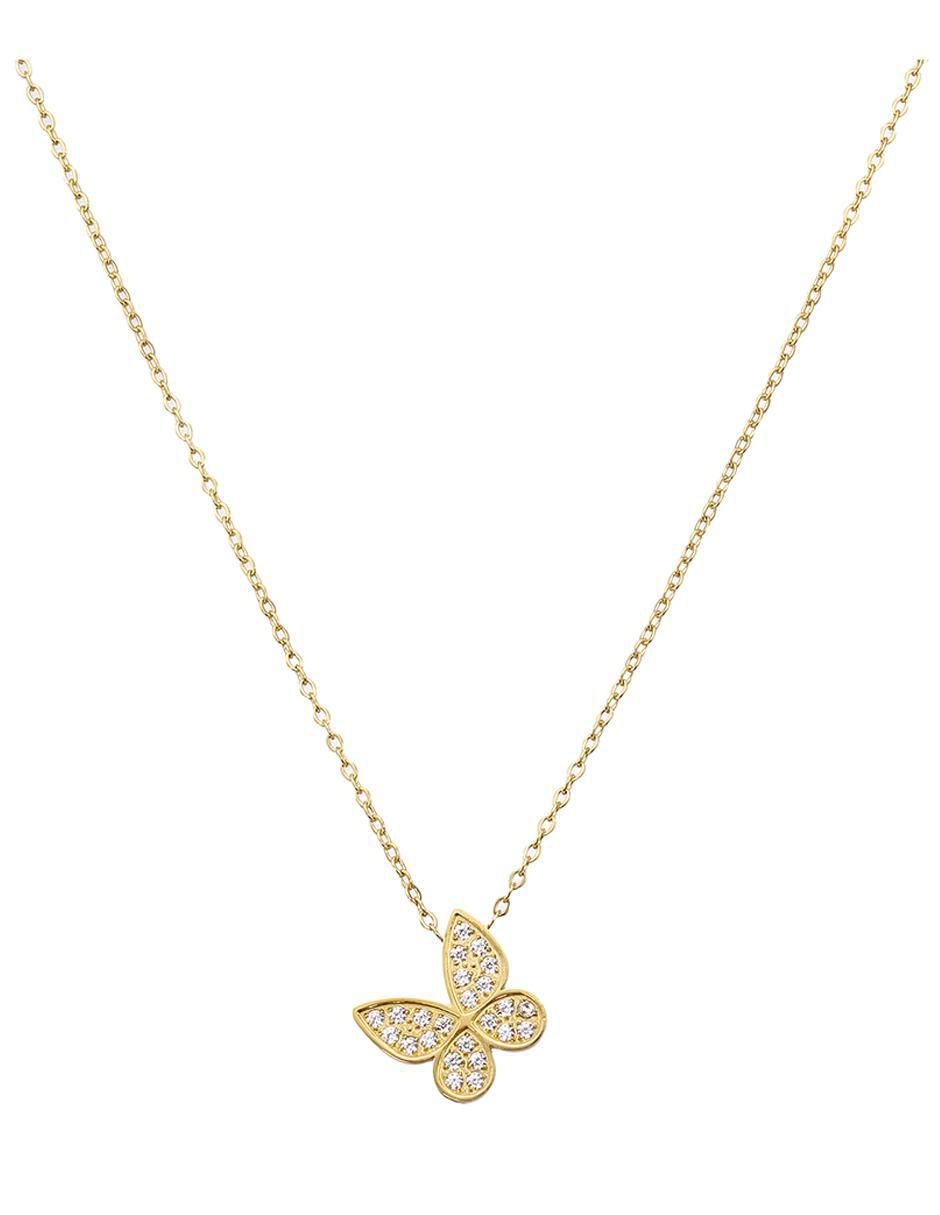 Set de collar y aretes Ladies Gold de zirconia 3