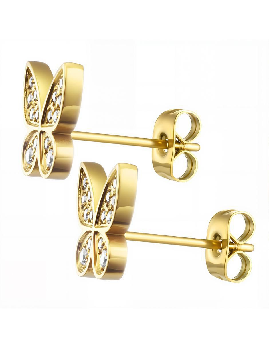 Set de collar y aretes Ladies Gold de zirconia 6