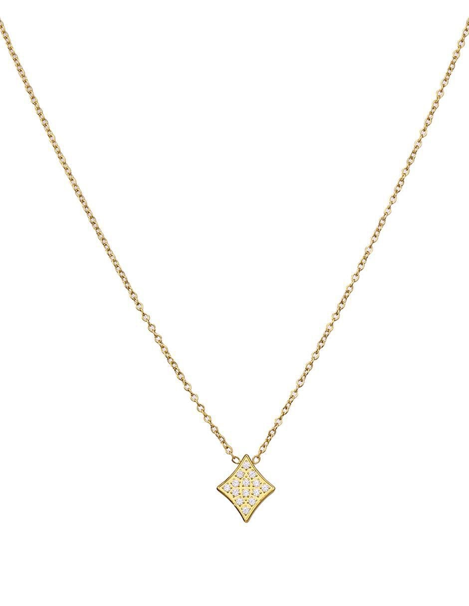 Set de collar y aretes Geometric Glow zirconia 3