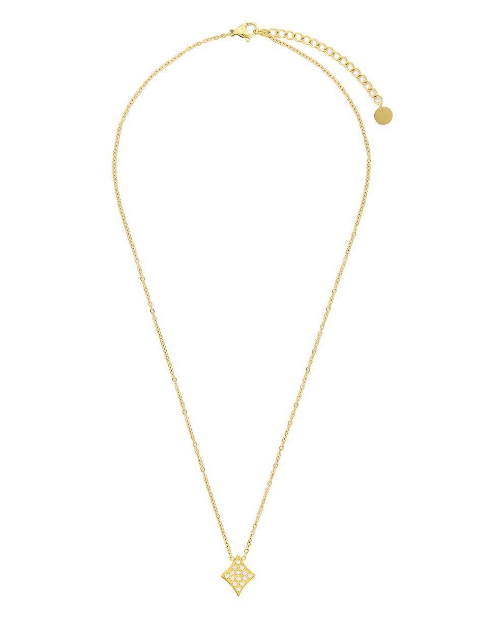 Set de collar y aretes Geometric Glow zirconia 4