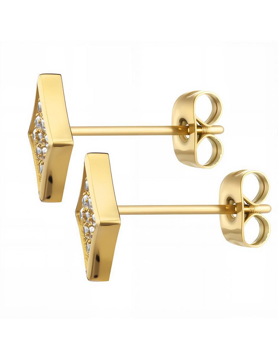 Set de collar y aretes Geometric Glow zirconia 5