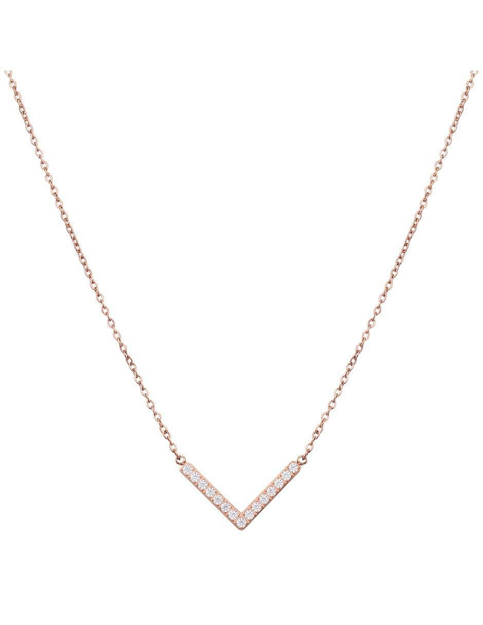 Set de collar y aretes Rose Essence zirconia 3