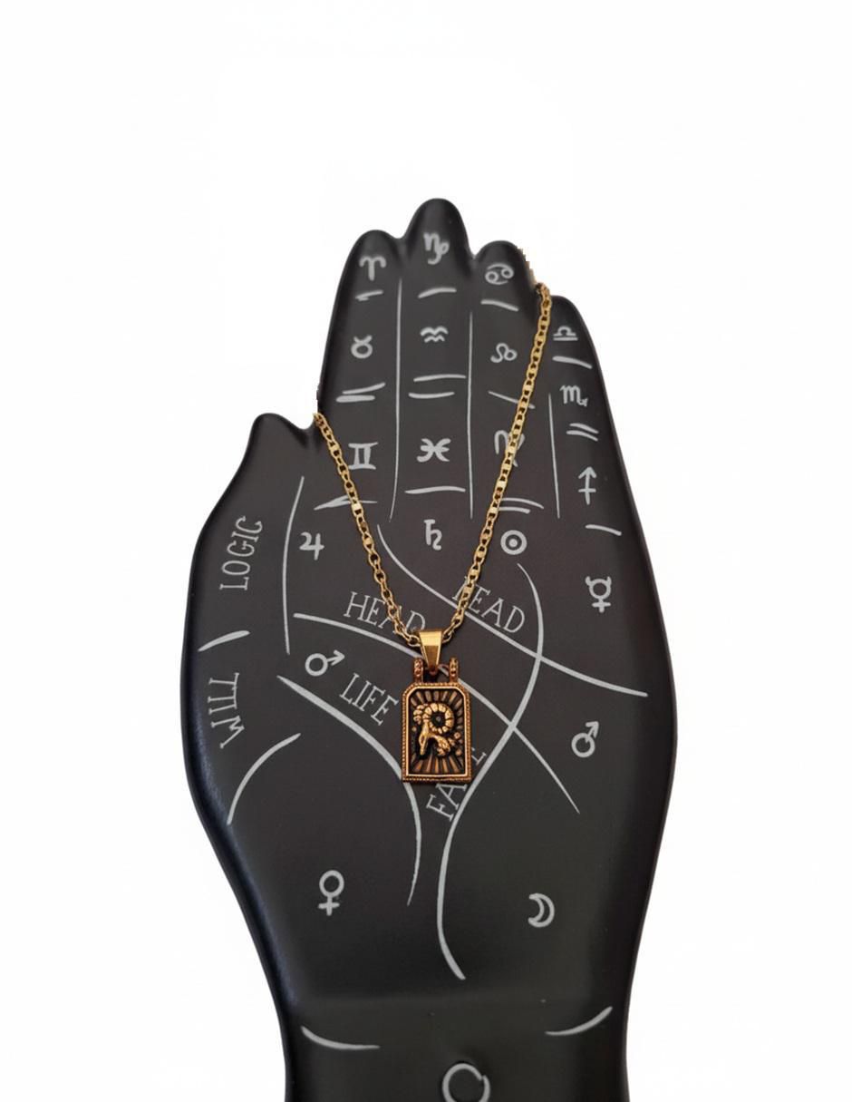 Collar con dije de signo zodiacal Constelaciones de oro laminado 10 K 3