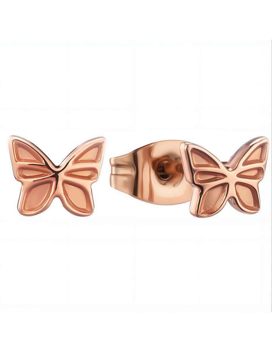 Broqueles de mariposa con acabado pulido
