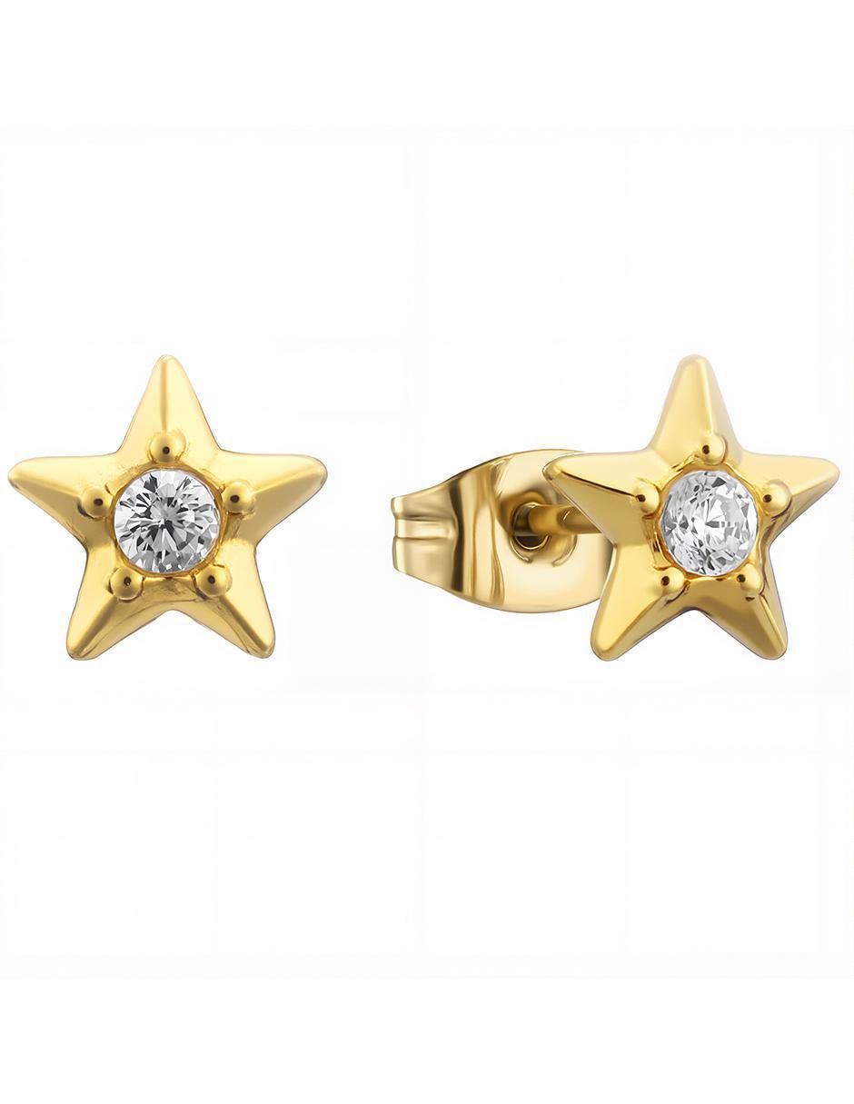 Broqueles de estrella con acabado pulido zirconia