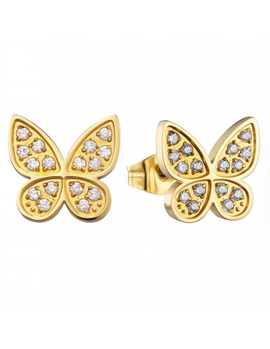 Broqueles de mariposa con acabado pulido zirconia Broqueles de mariposa con acabado pulido zirconia