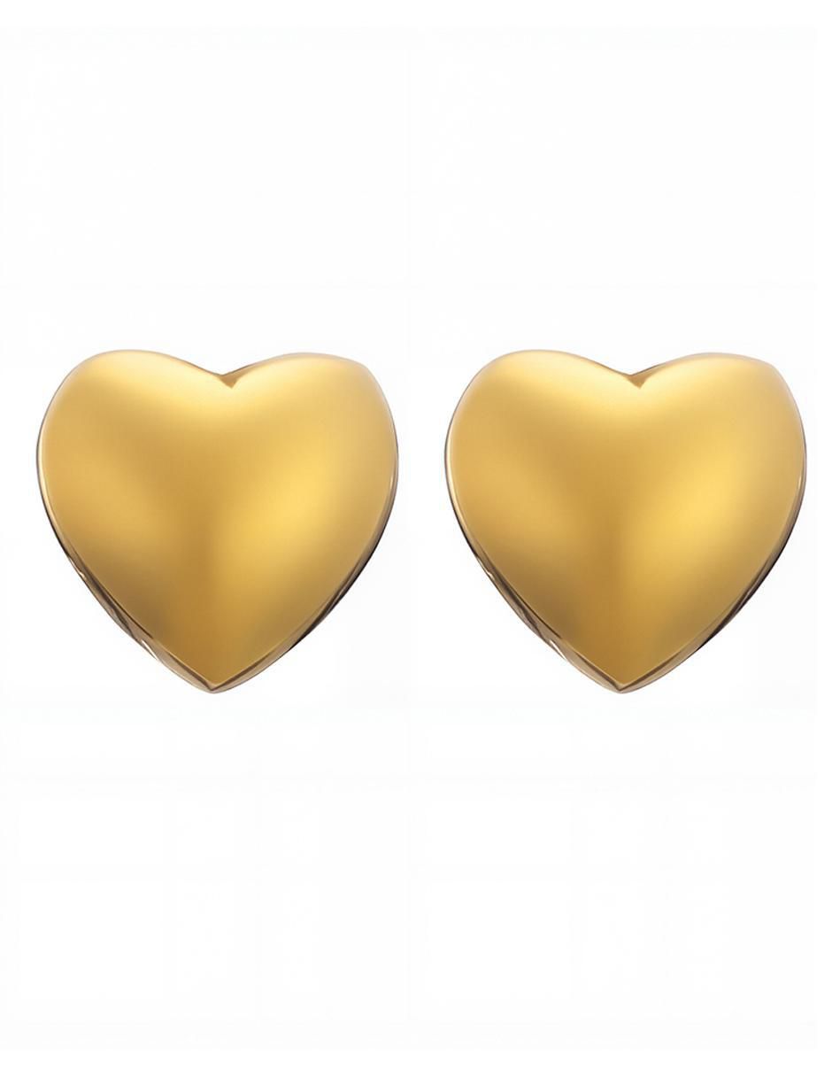 Set de aretes Golden Balance con acabado pulido 2
