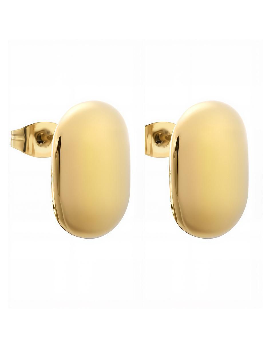 Set de aretes Golden Balance con acabado pulido 6