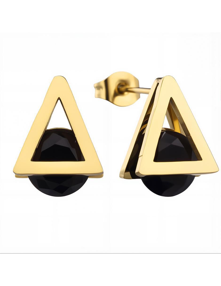 Set de collar y aretes Modern edge cristal 4