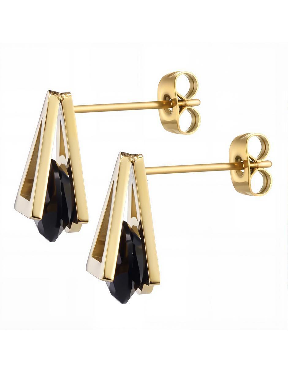 Set de collar y aretes Modern edge cristal 5