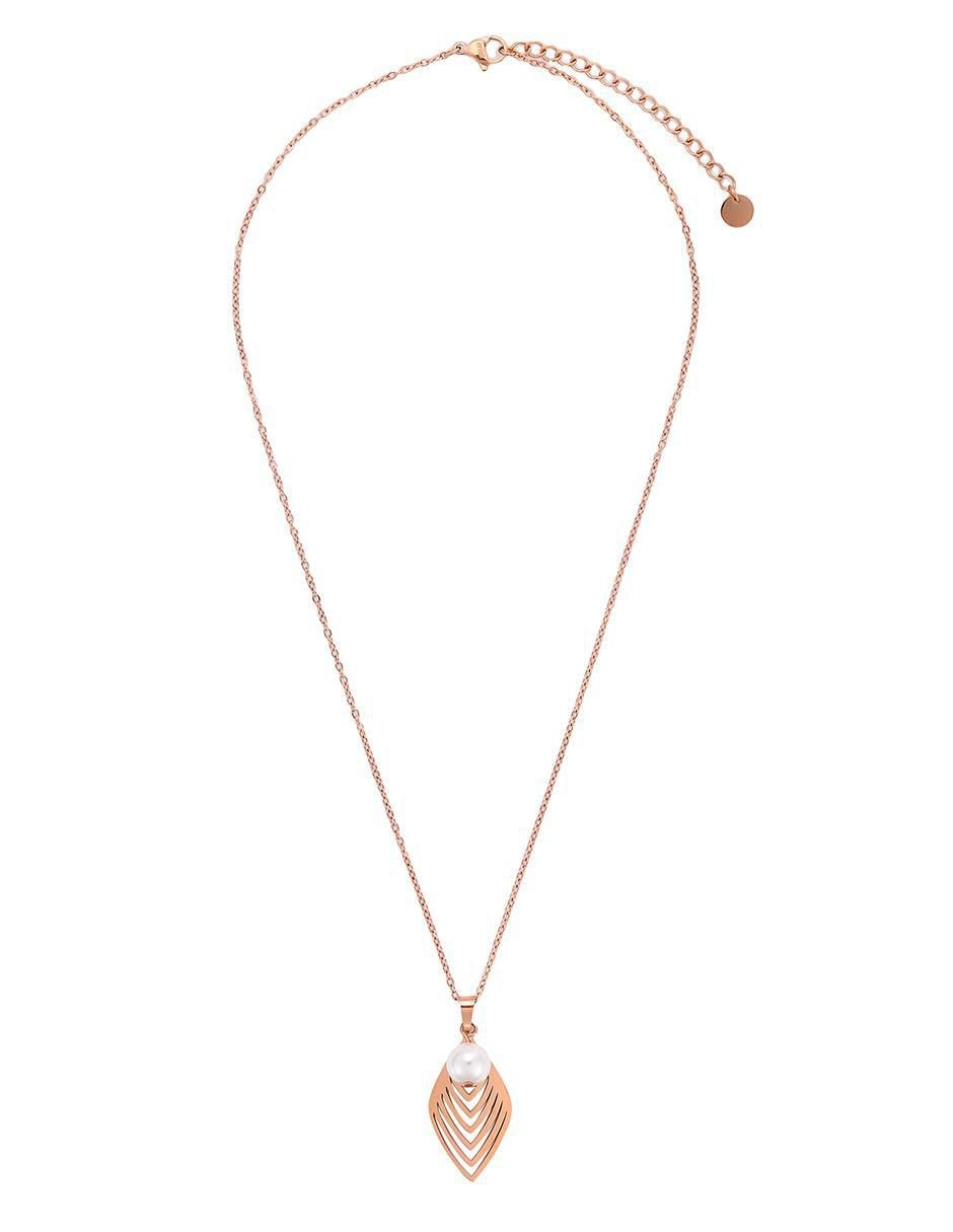 Set de collar y aretes Dual harmony perla 4