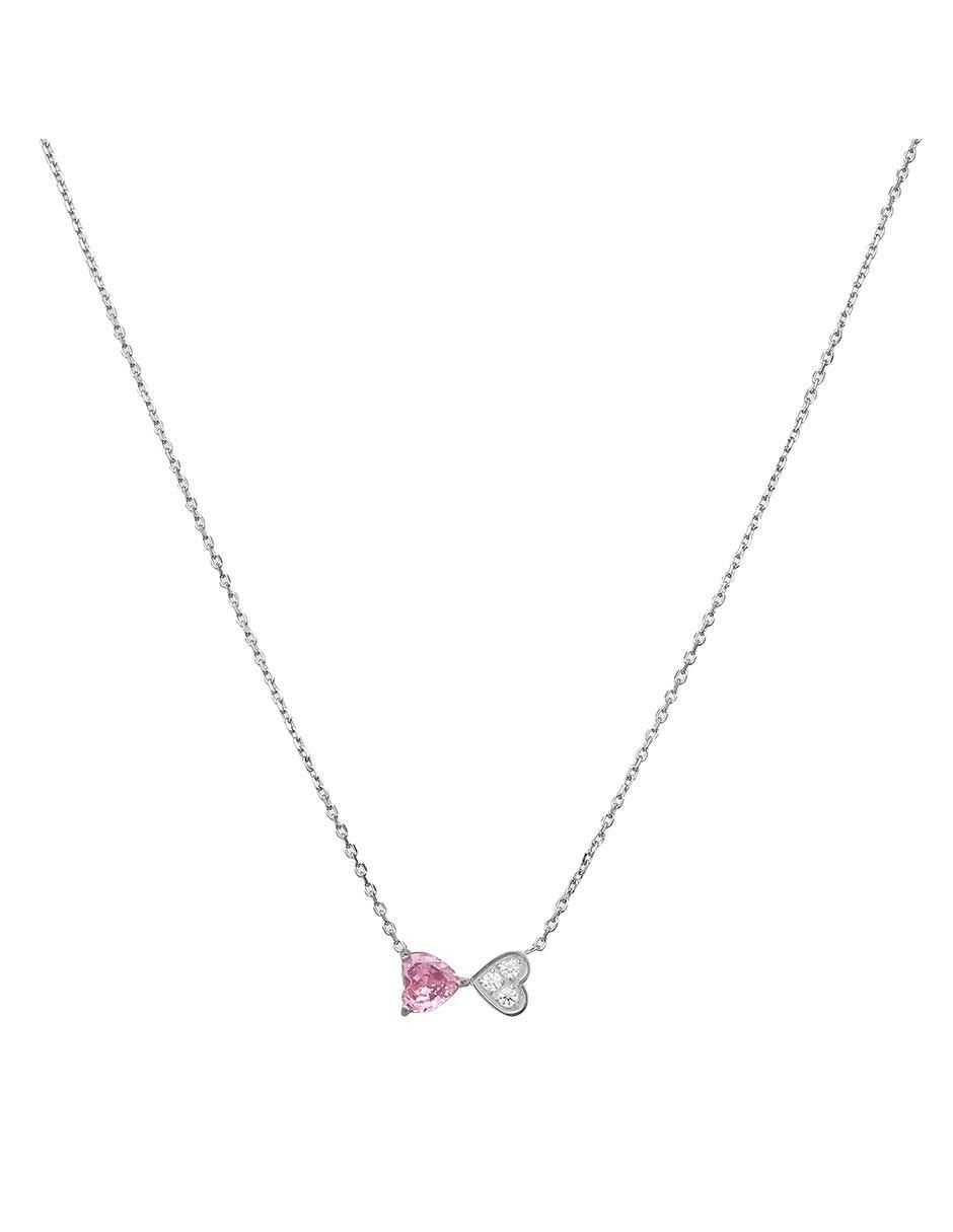 Set de collar y aretes Pink grace zirconia 3